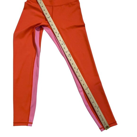Wilo Bright Orange and Pink Athletic Activewear Leggings Size XS - Picture 7 of 8